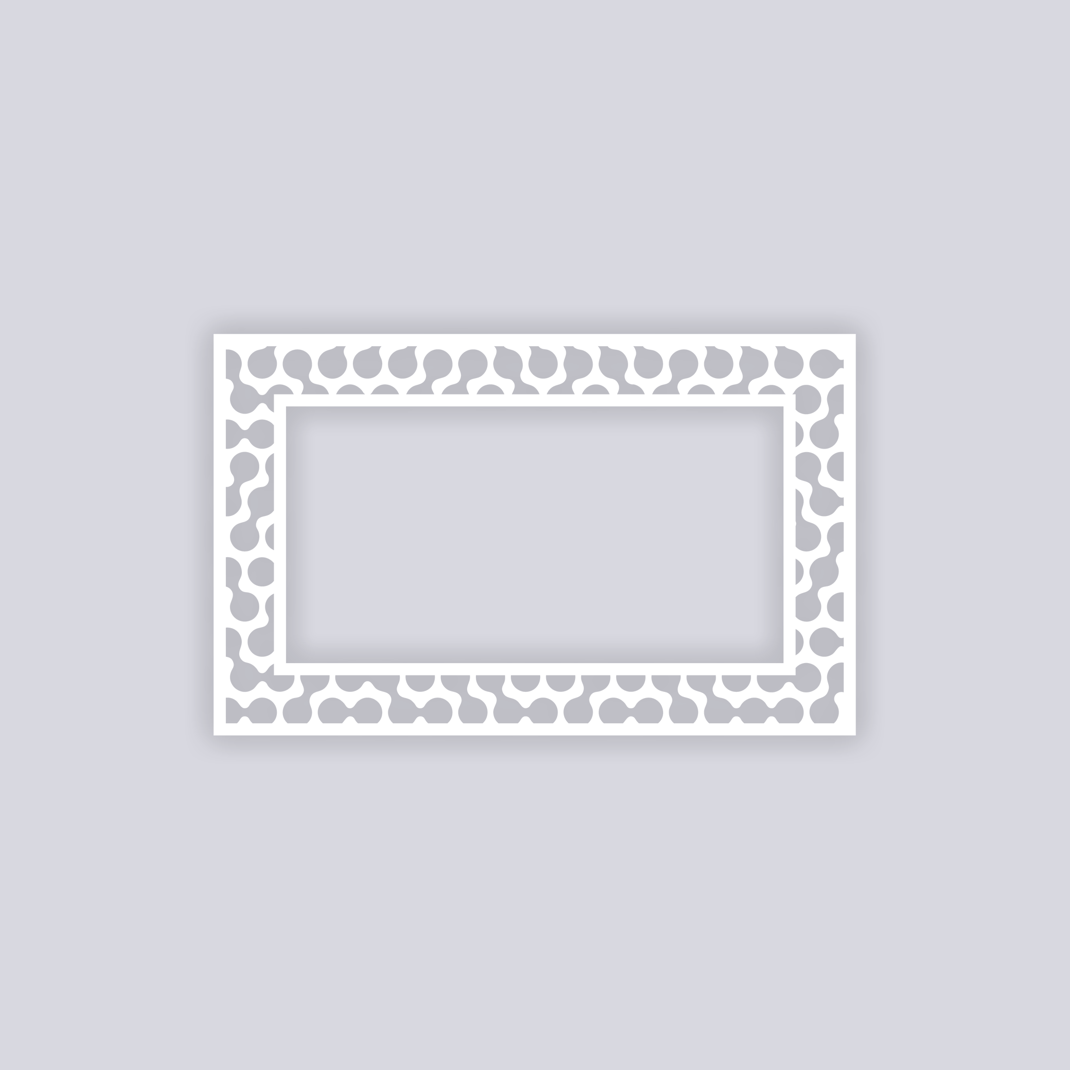 Truchet Rectangle Rim Clay Stencil