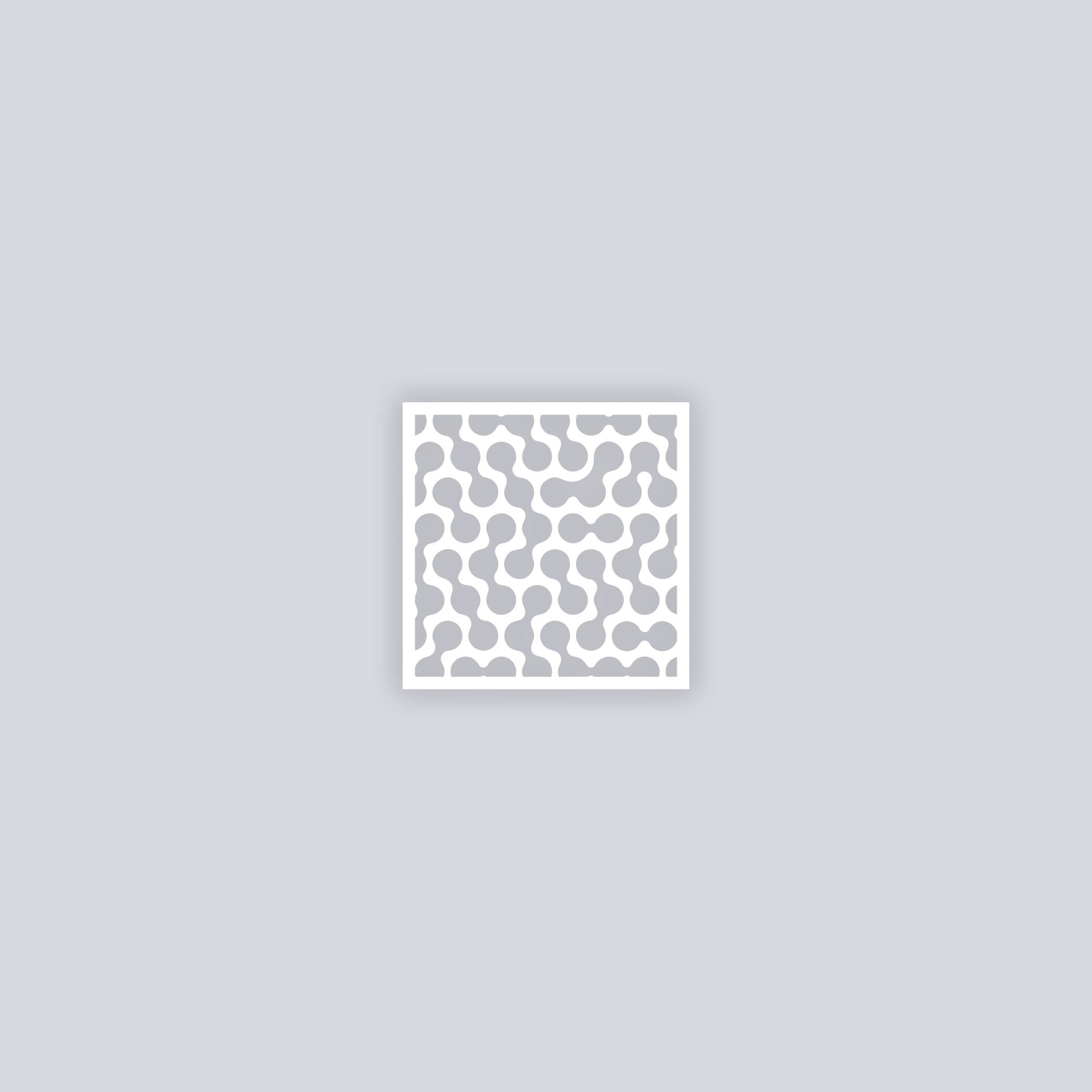 Truchet Square Clay Stencil