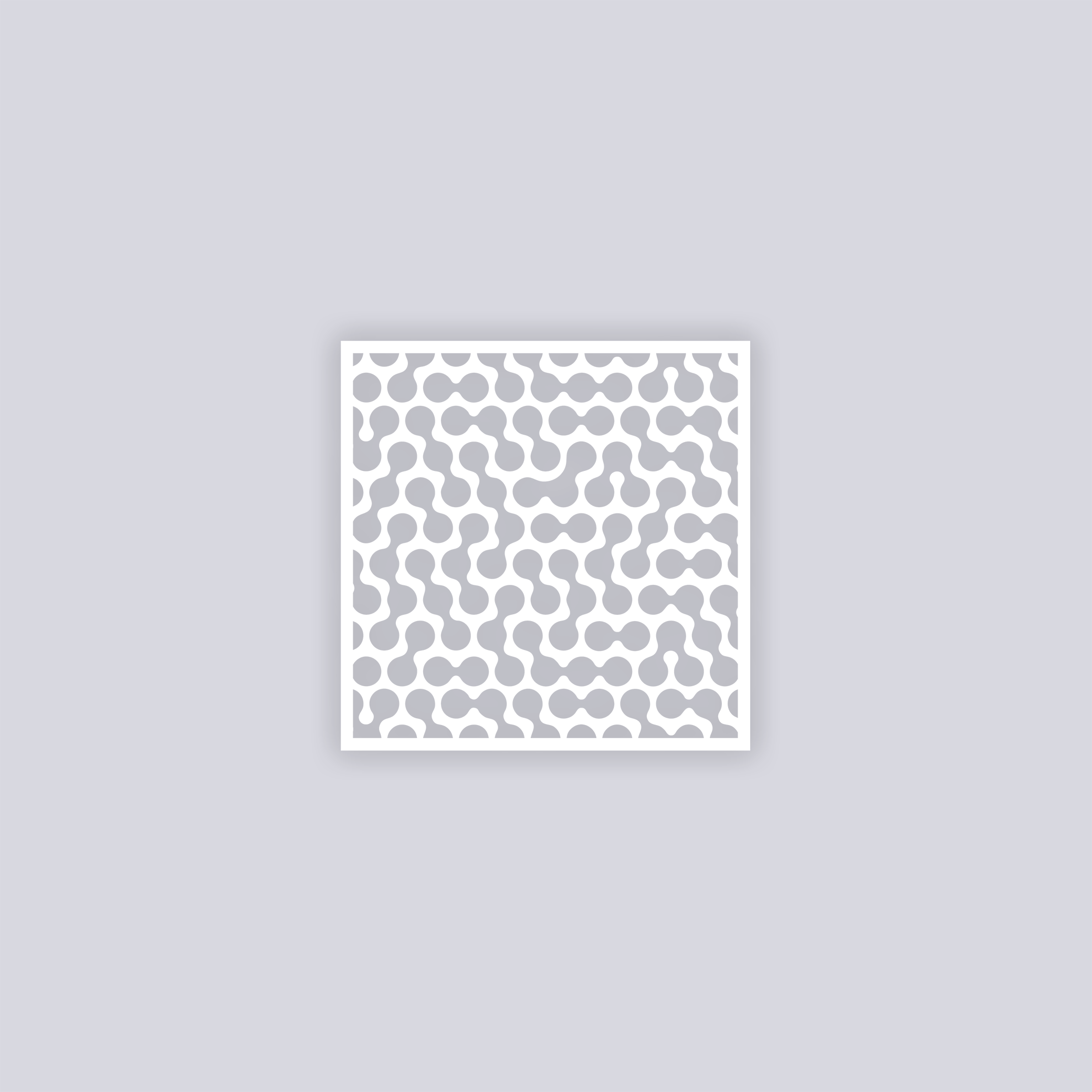 Truchet Square Clay Stencil
