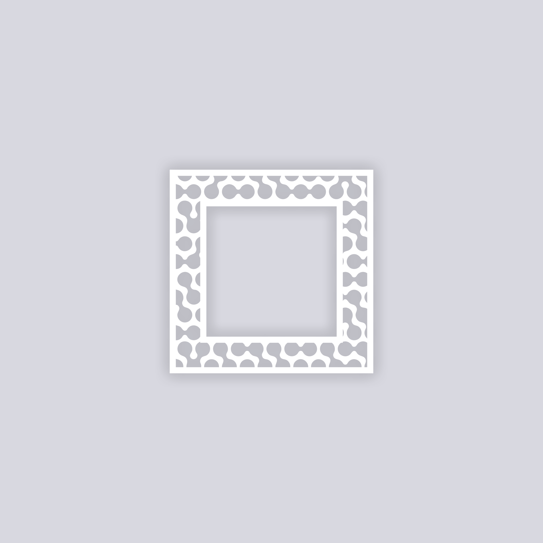 Truchet Square Rim Clay Stencil