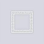 Truchet Square Rim Clay Stencil