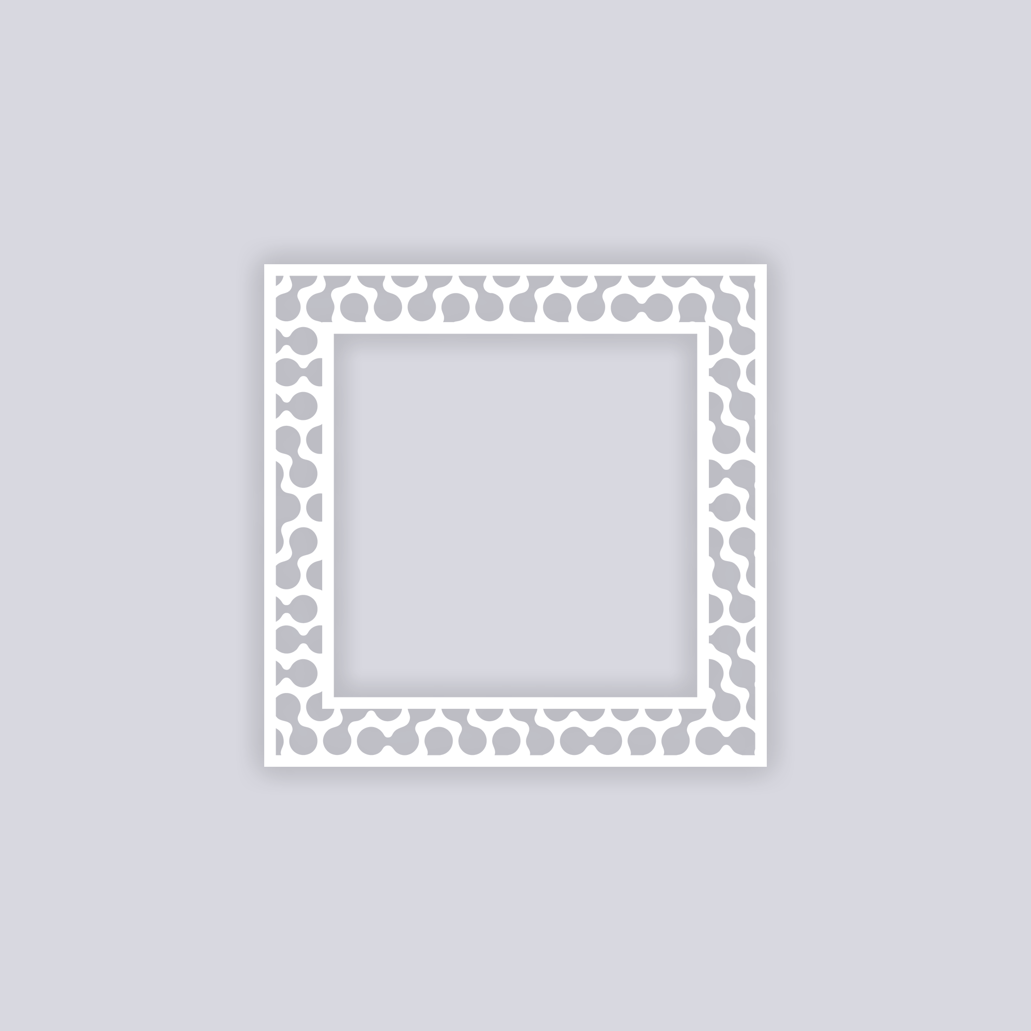 Truchet Square Rim Clay Stencil