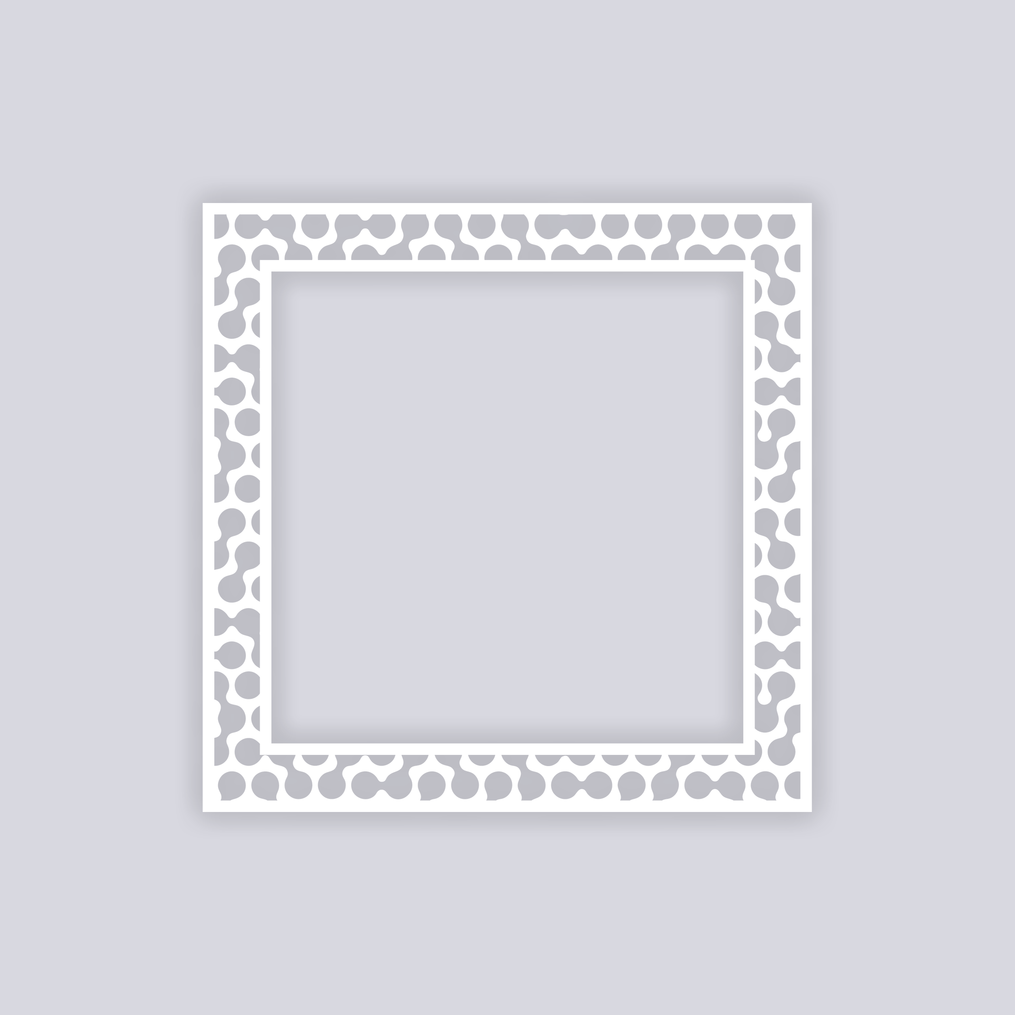Truchet Square Rim Clay Stencil