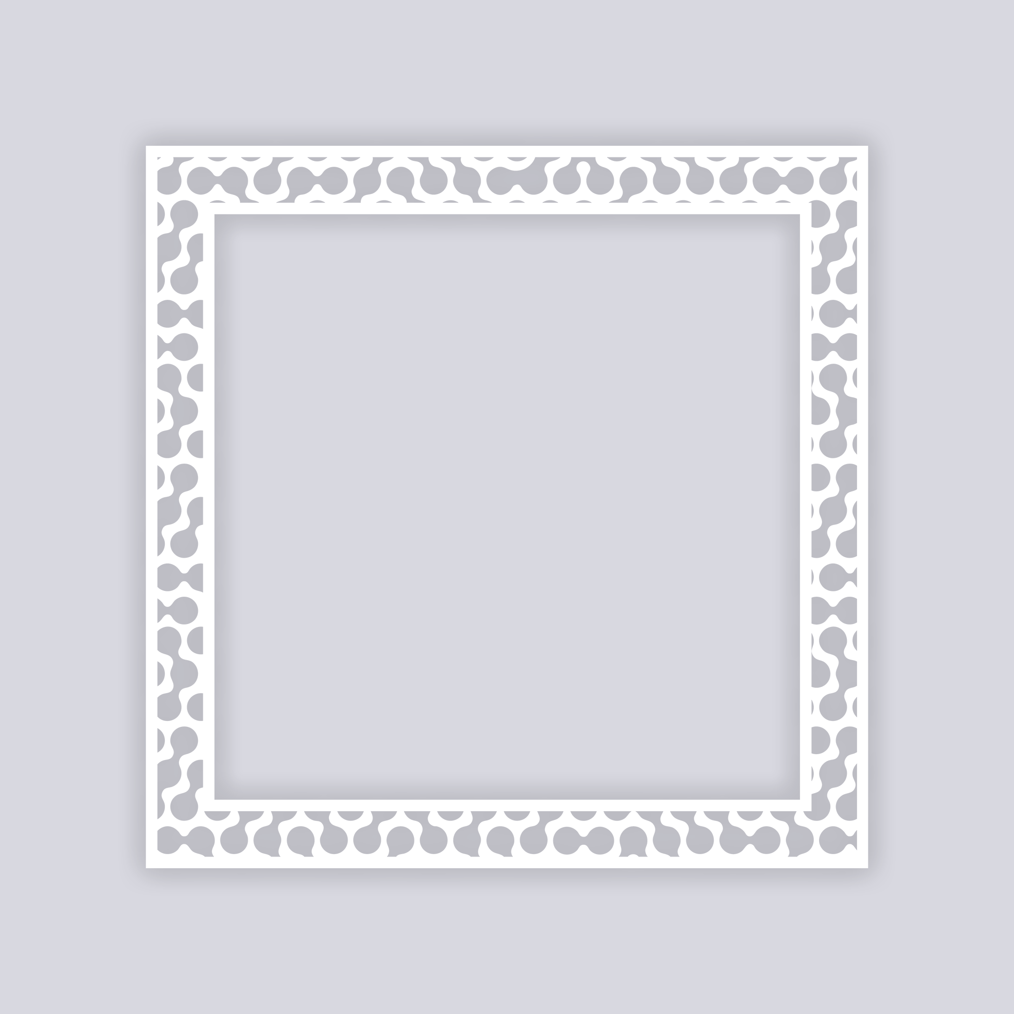 Truchet Square Rim Clay Stencil