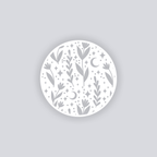 Moonlit Meadow Circle Clay Stencil