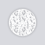 Moonlit Meadow Circle Clay Stencil