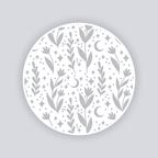 Moonlit Meadow Circle Clay Stencil