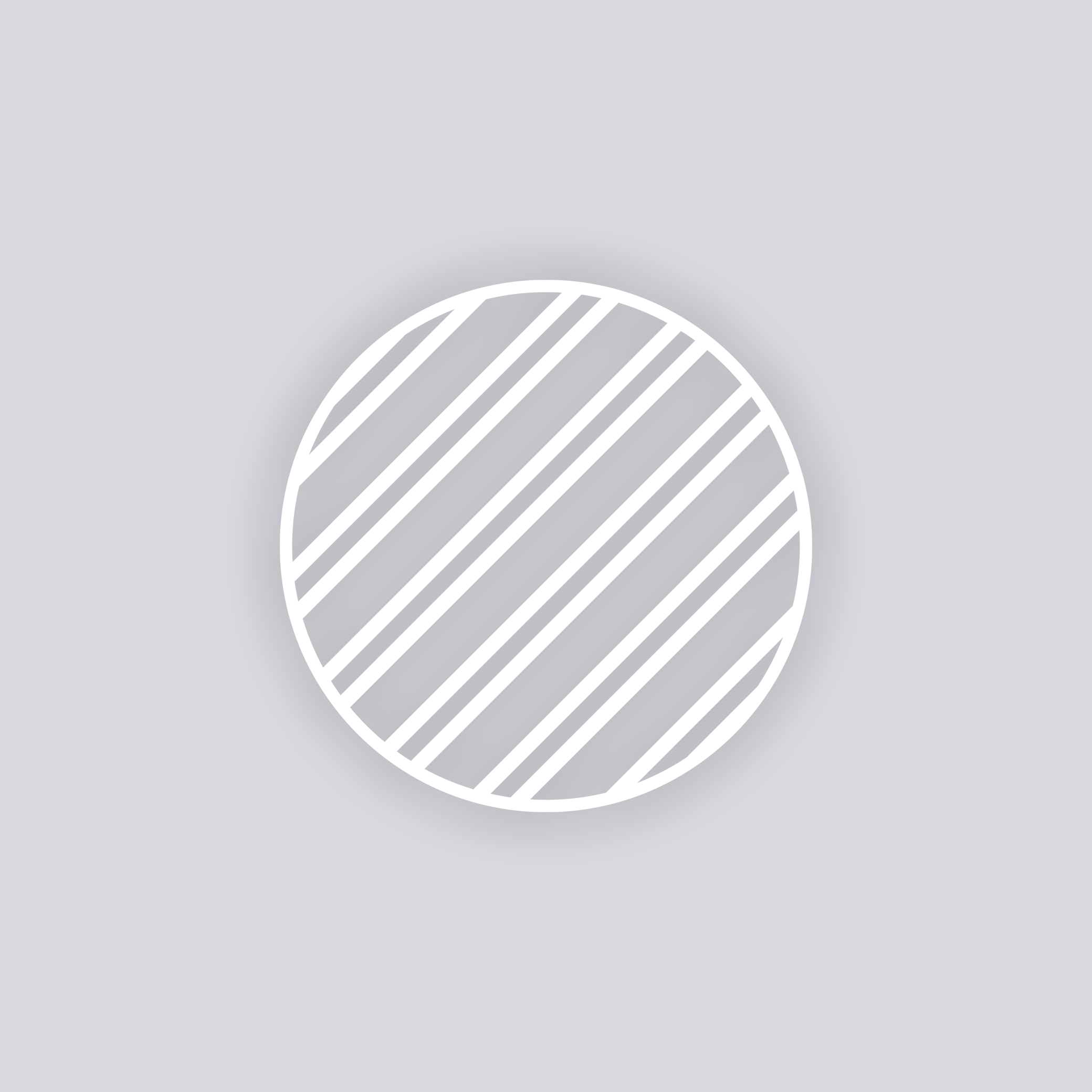 Varied Bias Stripes Circle Clay Stencil