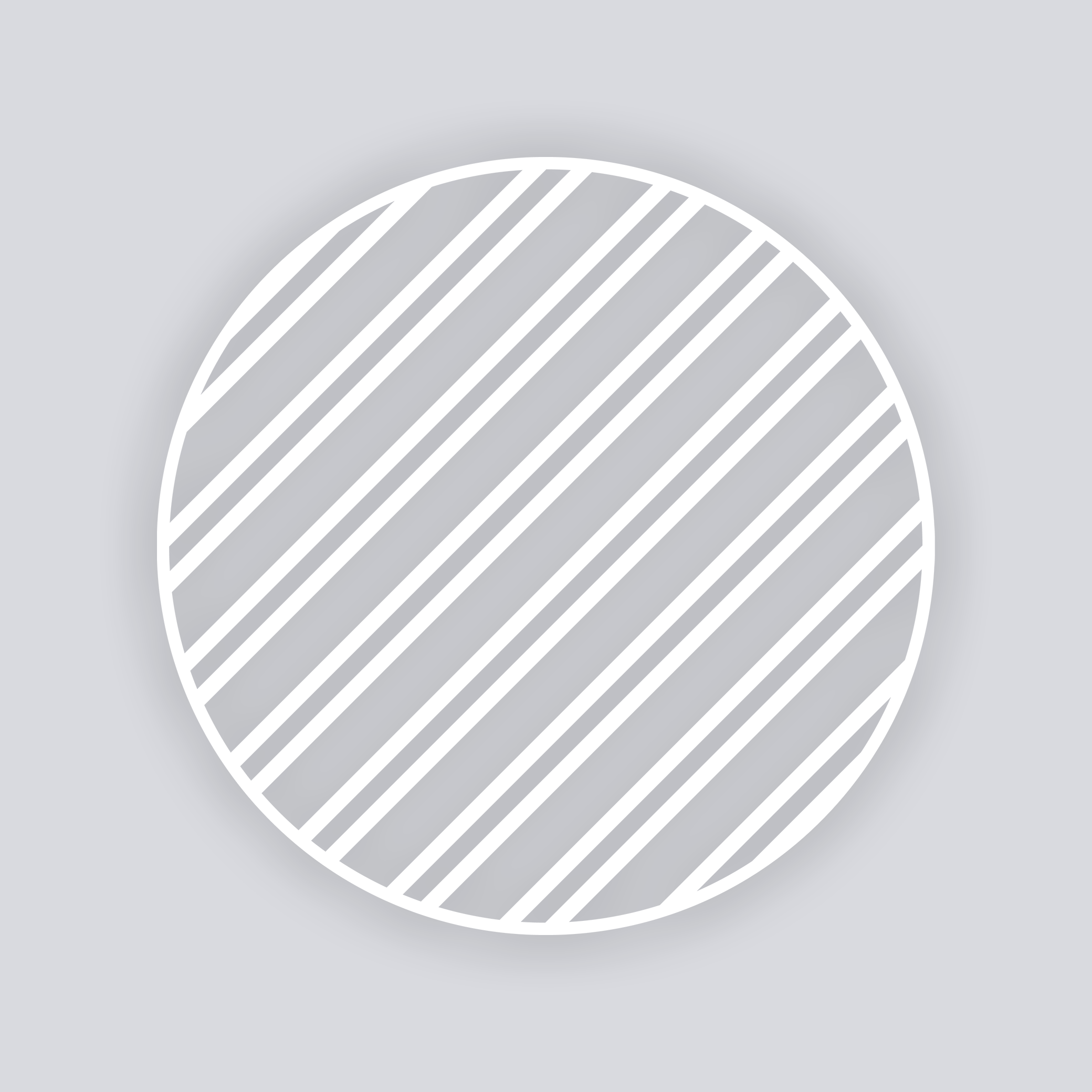 Varied Bias Stripes Circle Clay Stencil