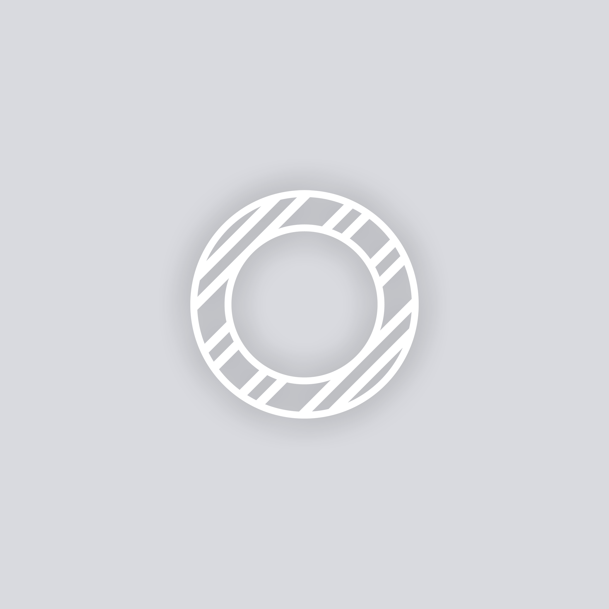 Varied Bias Stripes Circle Rim Clay Stencil