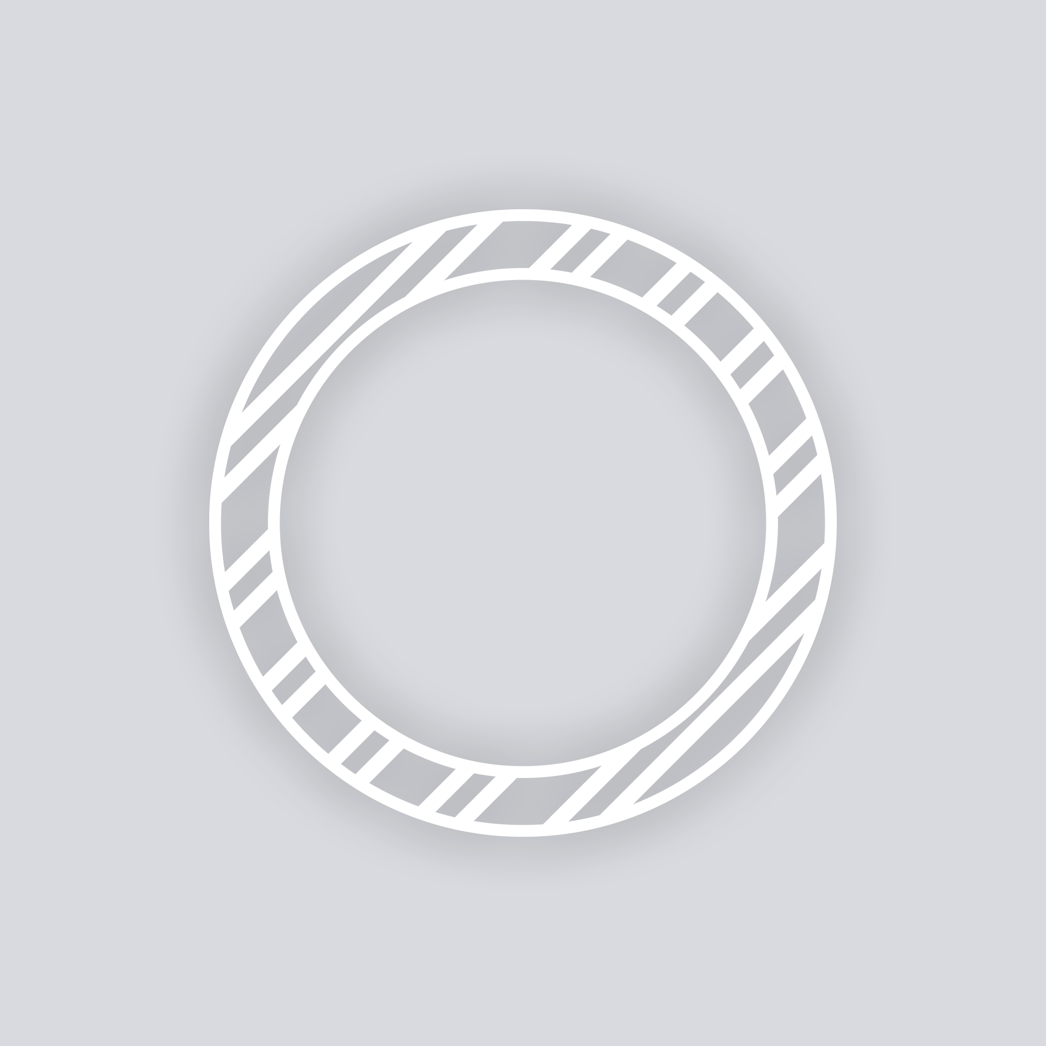 Varied Bias Stripes Circle Rim Clay Stencil