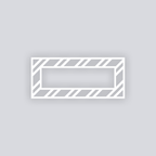 Varied Bias Stripes Rectangle Rim Clay Stencil