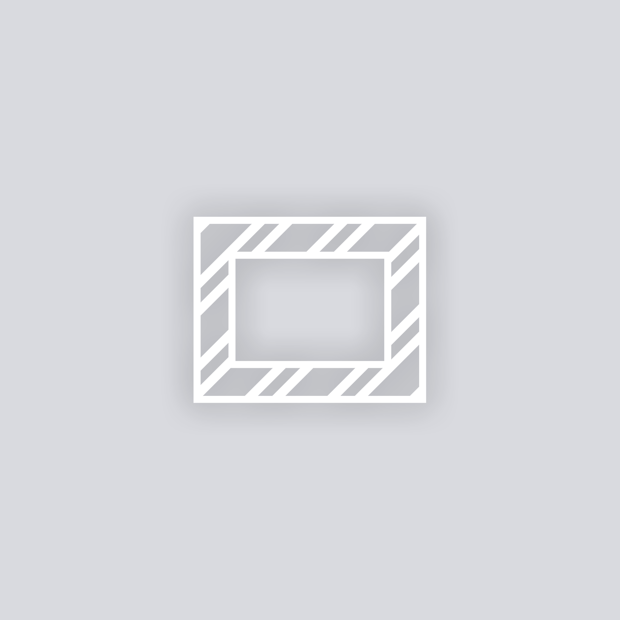 Varied Bias Stripes Rectangle Rim Clay Stencil