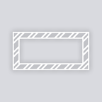 Varied Bias Stripes Rectangle Rim Clay Stencil