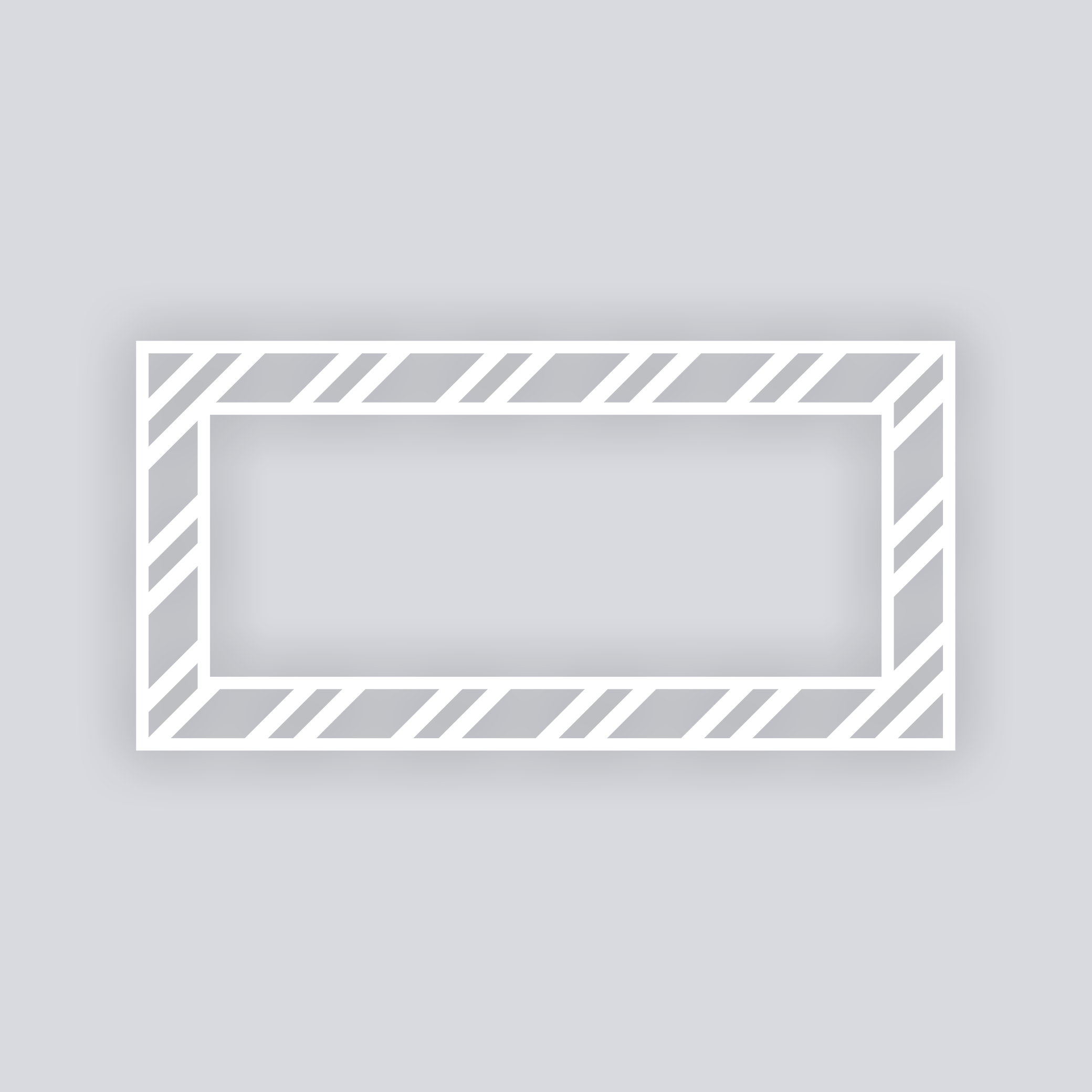 Varied Bias Stripes Rectangle Rim Clay Stencil