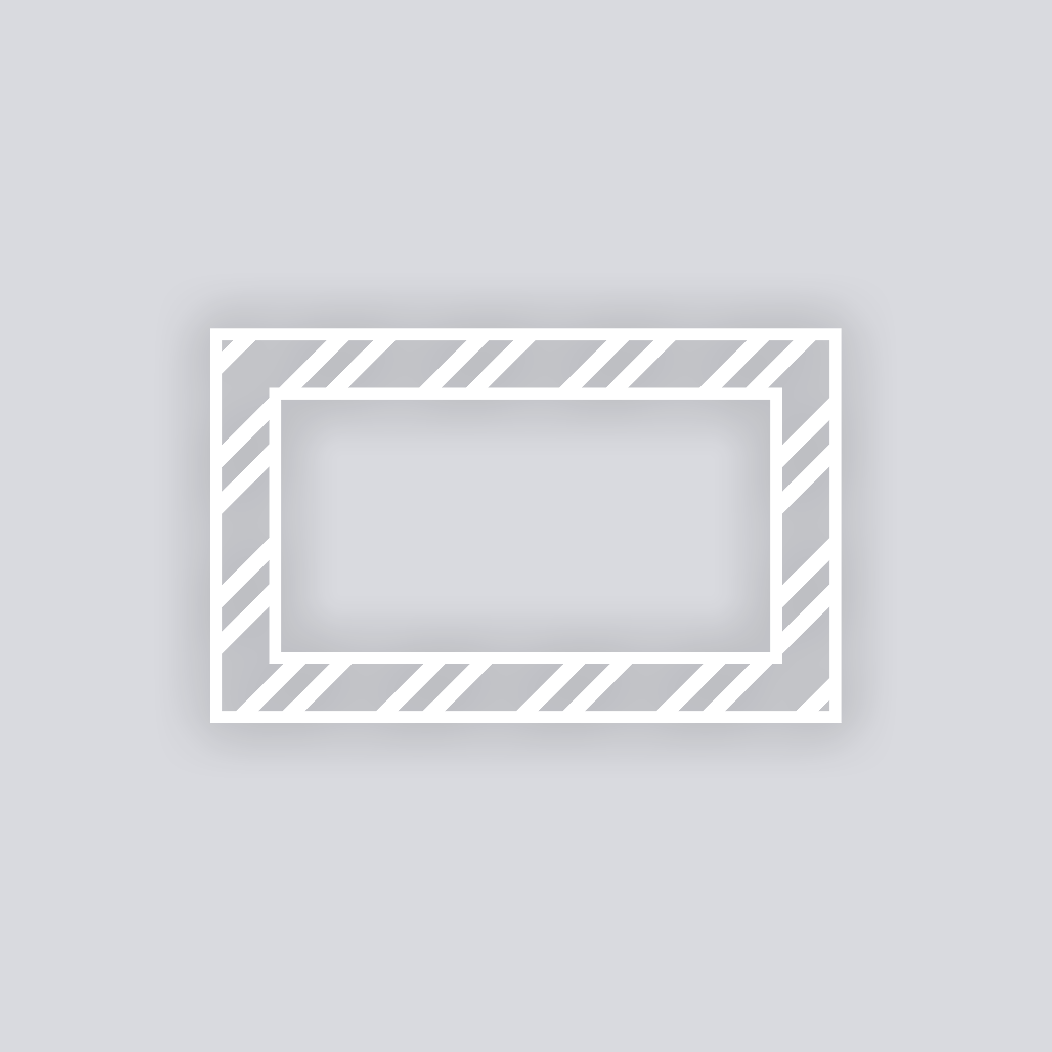 Varied Bias Stripes Rectangle Rim Clay Stencil