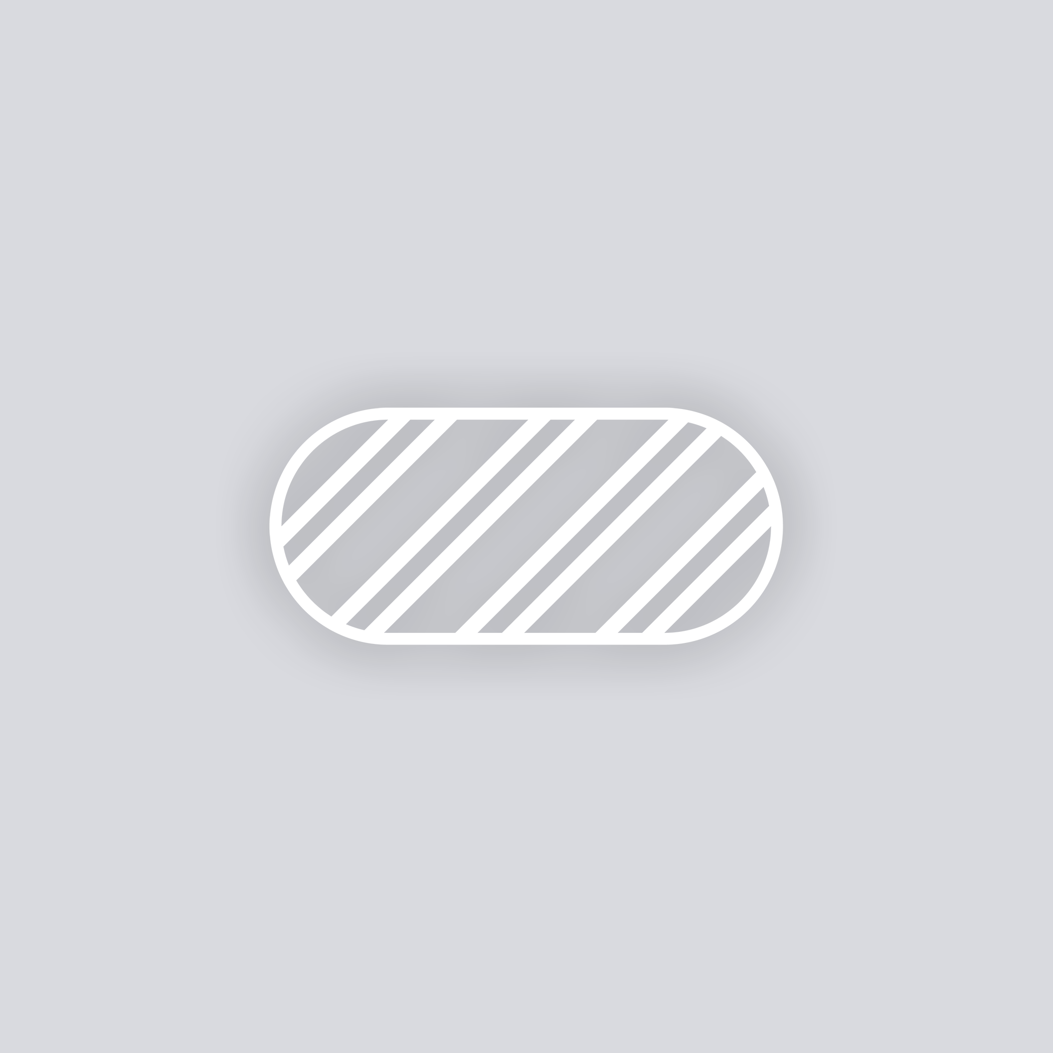 Varied Bias Stripes Rounded Rectangle Face Clay Stencil