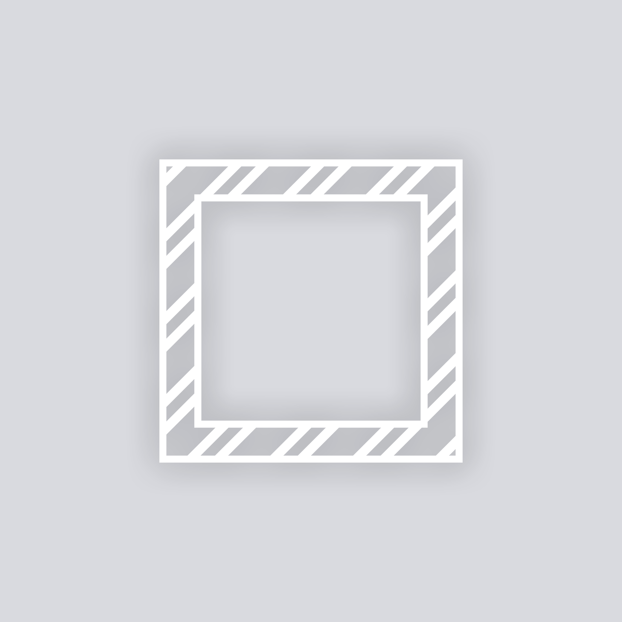 Varied Bias Stripes Square Rim Clay Stencil