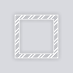 Varied Bias Stripes Square Rim Clay Stencil