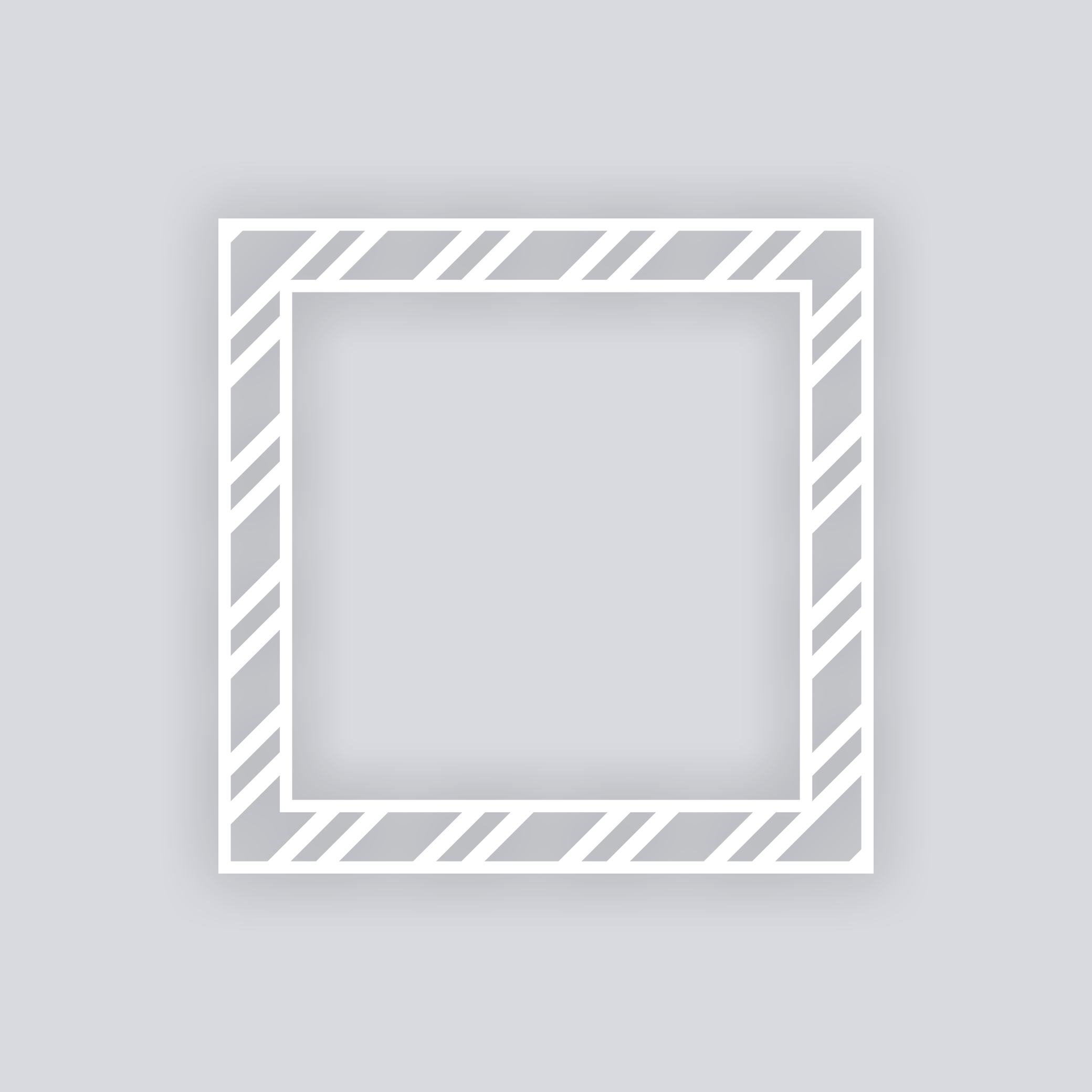 Varied Bias Stripes Square Rim Clay Stencil