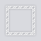 Varied Bias Stripes Square Rim Clay Stencil