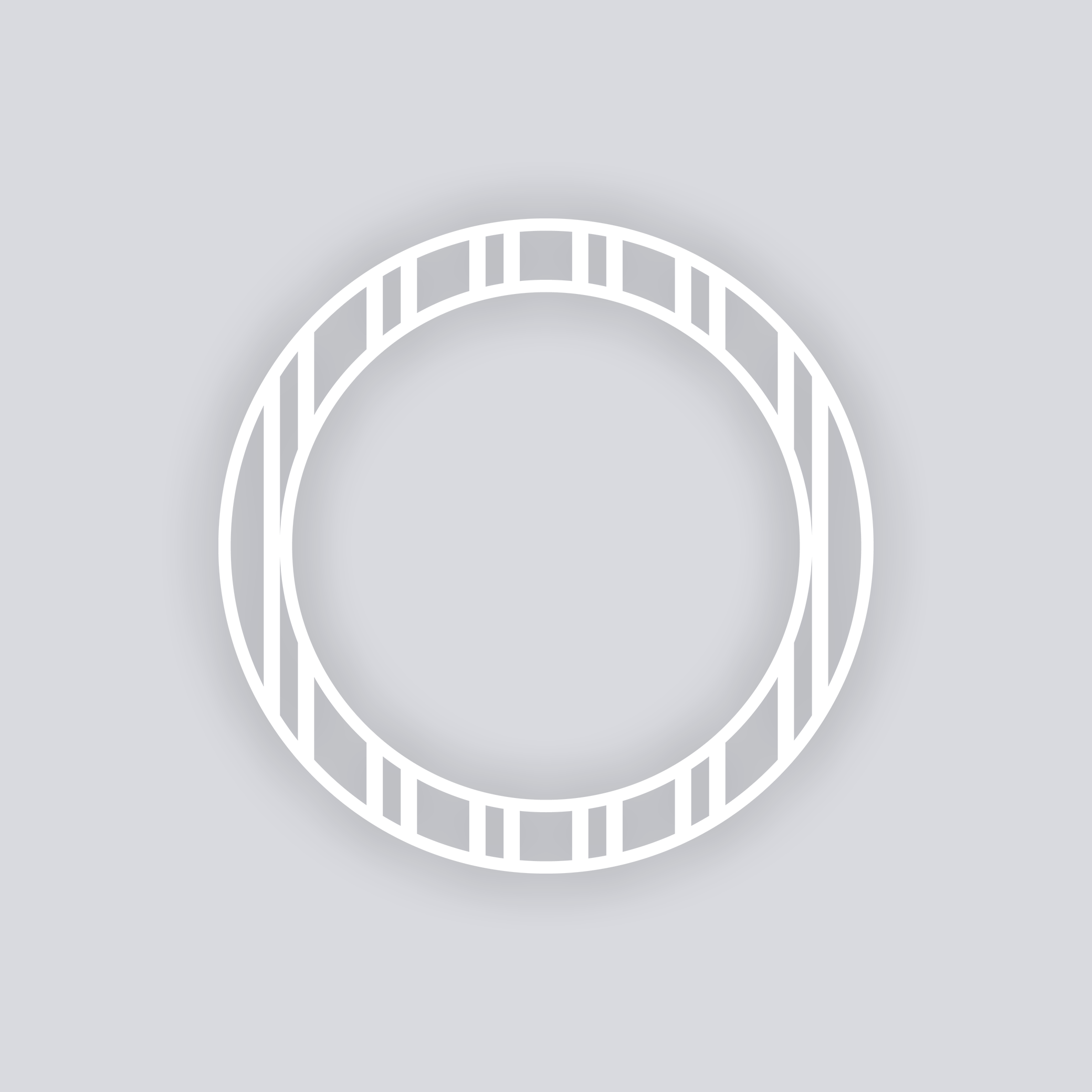 Varied Stripes Circle Rim Clay Stencil