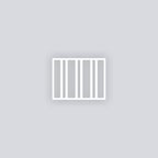 Varied Stripes Rectangle Clay Face Stencil