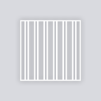 Varied Stripes Square Clay Stencil