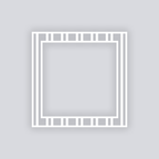 Varied Stripes Square Rim Clay Stencil