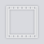 Varied Stripes Square Rim Clay Stencil