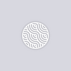 Waves Circle Clay Stencil
