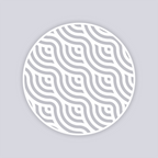 Waves Circle Clay Stencil