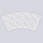 Waves Lg Cup Clay Stencil