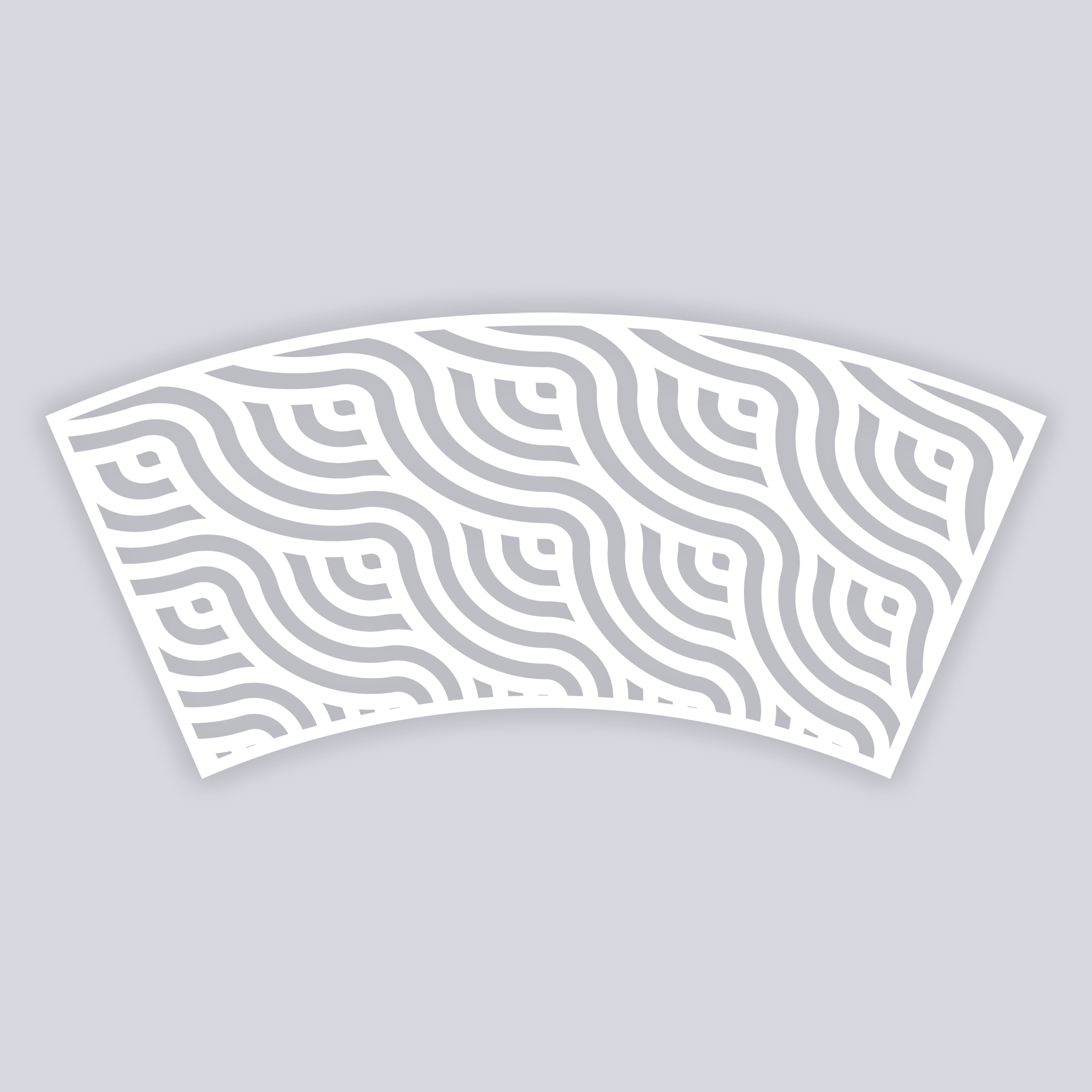 Waves Lg Cup Clay Stencil