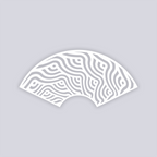 Waves Lg Cup Clay Stencil