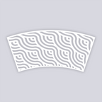 Waves Lg Cup Clay Stencil
