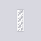 Waves Rectangle Clay Stencil