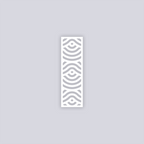 Waves Rectangle Clay Stencil