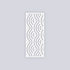 Waves Rectangle Clay Stencil