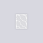 Waves Rectangle Clay Stencil