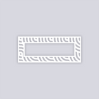 Waves Rectangle Rim Clay Stencil