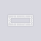Waves Rectangle Rim Clay Stencil