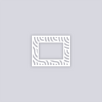 Waves Rectangle Rim Clay Stencil