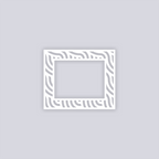 Waves Rectangle Rim Clay Stencil