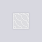 Waves Square Clay Stencil