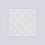 Waves Square Clay Stencil