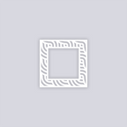 Waves Square Rim Clay Stencil