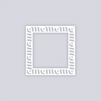 Waves Square Rim Clay Stencil