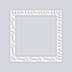 Waves Square Rim Clay Stencil