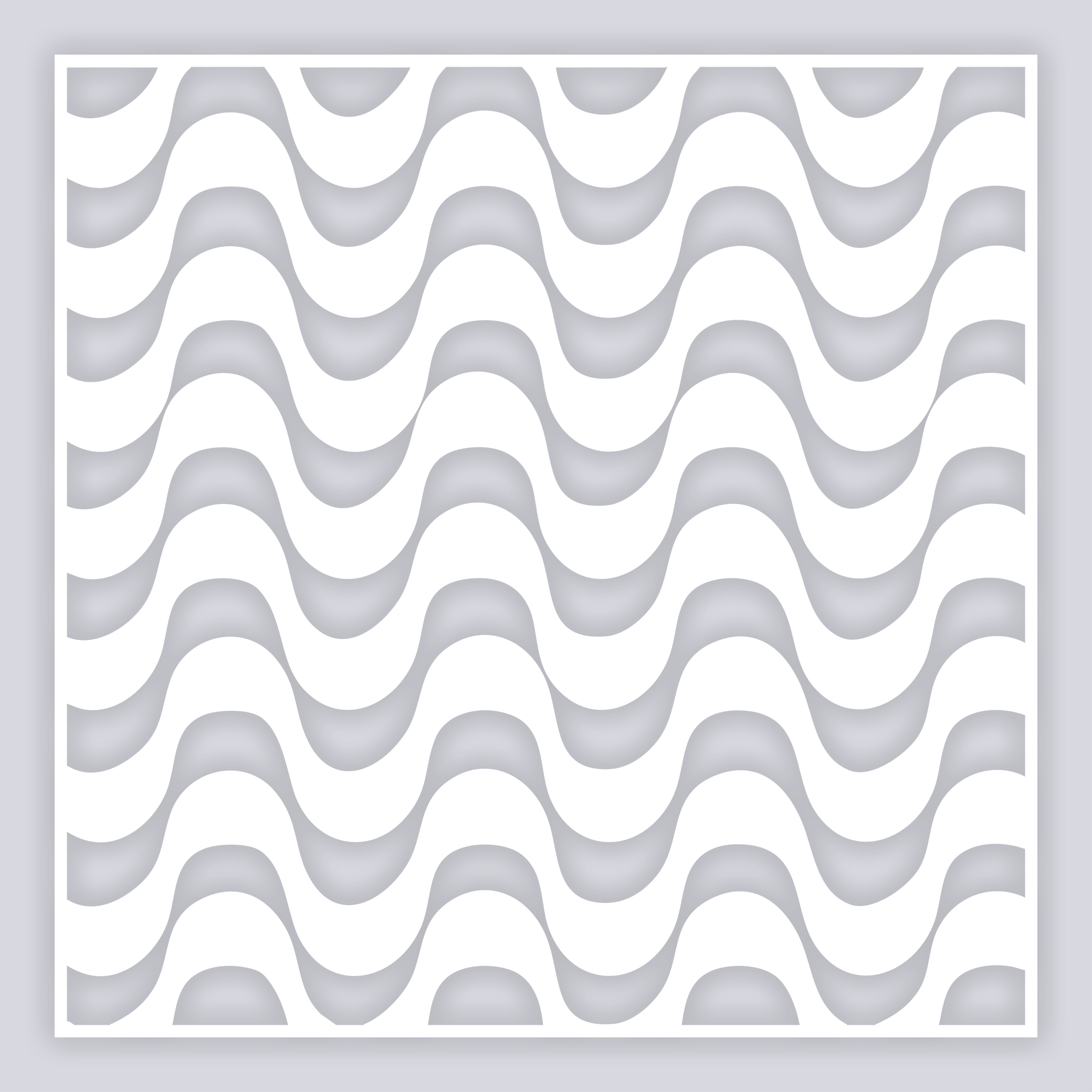 Wavy Lines Full Clay Stencil